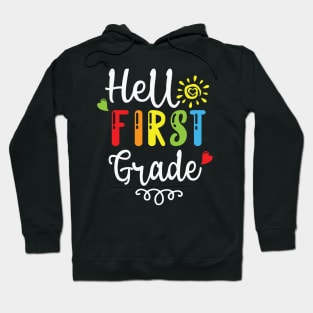 Hello First Grade Back To School Hoodie